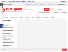 Tablet Screenshot of euro-spaw.pl